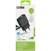 SBS TETRMICRO21AFAST, Drinnen, AC, 5 V, 2,1 A, Schwarz