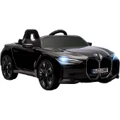 HOMCOM Kinder Elektroauto Elektrofahrzeuge mit Fernbedienung MP3-Player, Schwarz