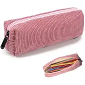 Markenlos Rosa Federmäppchen, Stifteetui, kleines Federmäppchen, Schul-Federmäppchen