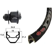 BikeParts Bike-Parts Vorderrad 28 Zoll Nabendynamo Alfine Centerlock schwarz 36-Loch ZA....