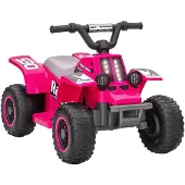 AIYAPLAY Kinder Elektro-Quad 6V Kinderquad Elektroquad ATV LED Elektro Kinderfahrzeug Rosa