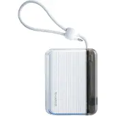 Sharge Powerbank Flow Go 10000mAh 20W USB-C Kabel Schnellladen Weiß Fast