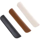 Markenlos 3-teiliges Federmäppchen aus Leder für Stifte und Bleistifte