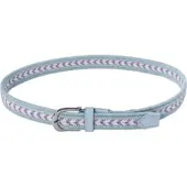 Alberto Gürtel Multicolor Braided, weiß/rosa/grün