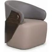 JVmoebel Grau-Brauner Büro-Set Exklusiver Schreibtisch Chefsessel Couchtisch