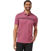 Travis Mathew Polo Bungee Jump, bordeaux/schwarz