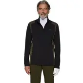 J.Lindeberg J. LINDEBERG Layer Lukas 1/4 Zip, schwarz/dunkelgrün
