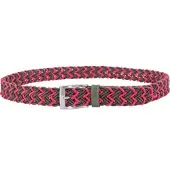 Alberto Gürtel Damen Braided Tip, oliv/pink