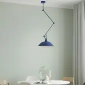 Aldex Design Hängelampe Melos , dimmbar, blau, für Wohn- / Esszimmer, Metall, Skandinavisch, Pendelleuchte