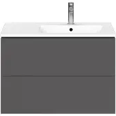 Duravit Waschtischunterbau L-CUBE 550x820x481mm Becken rechts graphit matt