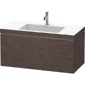 Duravit Waschtischunterschrank c-bonded L-Cube 100x48cm, 1 HL, E d geb., 1 Ausz., wandhängend