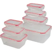 Classbach Frischhaltedosen mit Deckel | 7er Set | 100% dicht | Meal Prep Boxen | für Mikrowelle Spülmaschine Gefrierfach geeignet | C-FHD 4008 K