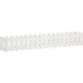 vidaXL Hochbeet Lattenzaun-Design Weiß 200x30x30 cm Massivholz Kiefer