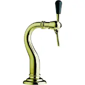 Ich-zapfe Schanksäule, Bierzapfsäule - Modell Baby-Schwanenhals, 1-leitig, Messing