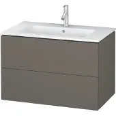 Duravit Waschtischunterbau L-CUBE 820x481x550mm flannel grey seidenmatt