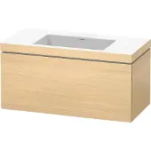 Duravit Waschtischunterbau L-CUBE m WT Vero Air 500x1000x480mm o HL medi E ohne Hahnloch mediterrane eiche