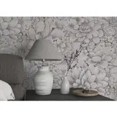 Marburg Vliestapete "Flower" matt geprägt Blattmotiv moderne Tapete für Wohnzimmer Schlafzimmer Küche