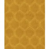 Superfresco Vliestapete "Geo - Hexagon" geometrisch geprägt Ocker - 10m x 52cm
