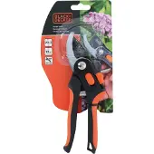 Black & Decker Bypass-Gartenschere, orange-schwarz