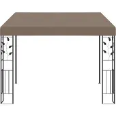 Syfax dkd-home-decor Wand-Pavillon Taupe 3 x 3 x 2,5 m