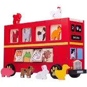 Bigjigs Holzbus mit Tieren