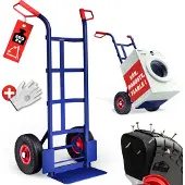 Gardebruk Sackkarre PolyurethanVollgummireifen klappbar 200kg Stahl Schutzblech Schwerlast Garten Umzug Transportkarre Transportwagen Transportroller