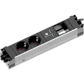 Bachmann STEP ALU 2xCEE7/3 1xCM 1xUSB Charger GST18