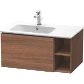 Duravit Waschtischunterbau L-CUBE 400x820x481mm Be links nussbaum natur