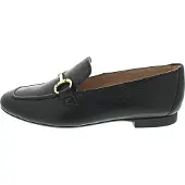 Paul green 2596-005 Slipper, Damen, Leder, Black, elegante Slipper, Mokassin - Damenschuhe Slipper / Trotteur, Schwarz, leder (mastercalf), absatzh&oumlhe: 10 mm