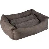 Duvo+ Hundekorb hexa Velvet Concrete grau/weiß, Größe: XL