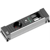 Bachmann 916.0039 POWER FRAME 1xCEE7/3 1xUSB Charger 1xCM 0,2m 9160039