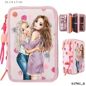 Depesche TOPModel 0011741, Hartschalenetui für Stifte, Polyester, Pink, Abbildung, 6 Jahr(e), Reißverschluss