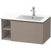 Duravit Waschtischunterbau L-CUBE 400x820x481mm, Becken rechts basalt matt