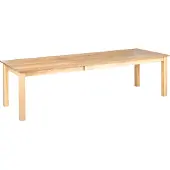 Beliani Ausziehtisch Helle Esche MDF-Tischplatte mit Holzbeinen 180/280 x 100 cm Rechteckig Holzoptik Modern Esszimmer Ausstattung Esstisch Ausziehbar
