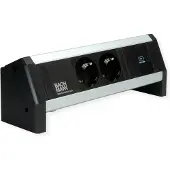 Bachmann DESK 2xSchutzkontakt USB C, USB Charger 30W GST18