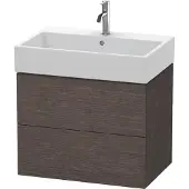 Duravit Waschtischunterbau L-CUBE 544x684x459mm eiche dunkel gebürstet