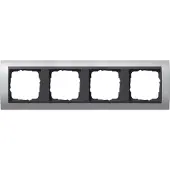 Gira Abdeckrahmen 4f. alu f.anth.ZL,bruchsich. 021406