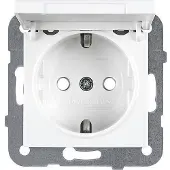 Panasonic Karre 55 Steckdose mit Klappdeckel beschriftbar 90900113-DE