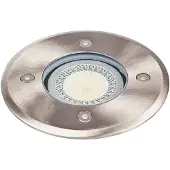 LINDBY Bodeneinbauleuchte Insa, Ø11cm, Edelstahl, GU10, IP67