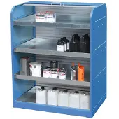 Bauer Gefahrstoff-Rollladenschrank, Typ RSG-4, blau RAL5012