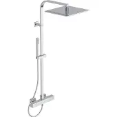 Ideal standard Ceratherm C100 Duschsystem Square mit Brausethermostat AP
