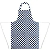 Gastronoble Whites Chefs Clothing Whites Latzschürze blau weiß kariert