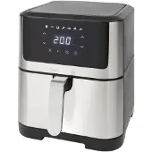 ProfiCook Heißluftfritteuse 8L | Öl-und fettfreie Heissluftfritteuse | Airfryer mit 7 Programmen | geringe Rauch-und Geruchsentwicklung | PC-FR 1269H