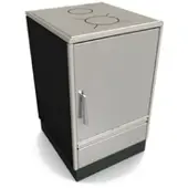 Glutos Küchenherd HH 02 S | edelstahl | Scharnier rechts | 5,5 kW