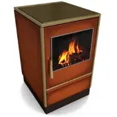 Glutos Küchenofen | HHS 03 G | 6,5 kW | Majolika | Scharnier rechts