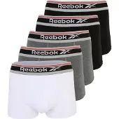 Reebok Boxer "JAY" 5er Pack, basic, bequem, weich, mit Logo, breiter Bund, Baumwollmix