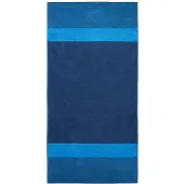 Dyckhoff Saunatuch "Two-Tone Stripe", blau, B:100cm L:200cm, Walkfrottee, Obermaterial: 100% Baumwolle, Handtücher, Saunatuch, Made in Germany, aus 100% Baumwolle, trocknergeeignet
