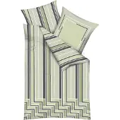 Kaeppel Mako-Satin Bettwäsche Avion kiwi 135x200 cm + 80x80 cm