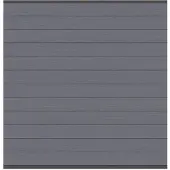 Traumgarten Anthrazit Zaunfeld Set Sichtschutzzaun, WPC Sichtschutz, Pflegeleichtes Zaunsystem, Nut Feder Profile, Anthrazit Aluminium Abschlussleisten, Modular Erweiterbar
