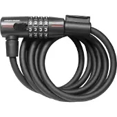 Trelock Zahlen-Spiralkabelschloss SK 312 Länge 180cm, Ø12 mm, schwarz